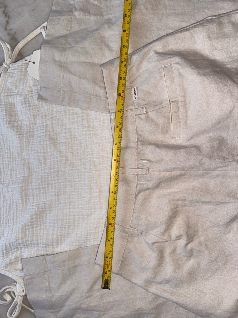 Billabong White Tank Top and Crème Trousers Set - Picture 4 of 11